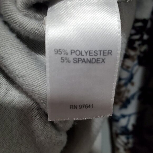 Pure Jill J. Jill Women’s Size M Zinc Calm Vines Floral Velour Velvet Tunic Top - Picture 8 of 15